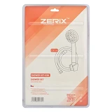 Набор для душа Zerix Shower SET-02B шланг лейка кронштейн черный                                    