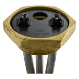 ТЭН для чугунных батарей Kawai 1.2кВт латунь без терморегулятора 1.2пр резьба 1 1/4" левая