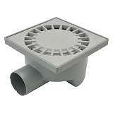 Трап пластиковый STP ТН-150-50.02 150х150мм с горизонтальным выпуском 50мм солнышко                 