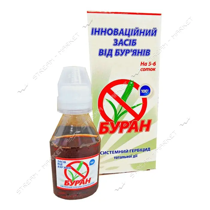 Гербицид Буран сплошного действия для приусадебных участков 100мл