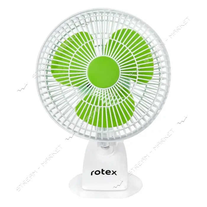 Вентилятор настольный Rotex RAT04/06-E 20Вт d15см прищепка