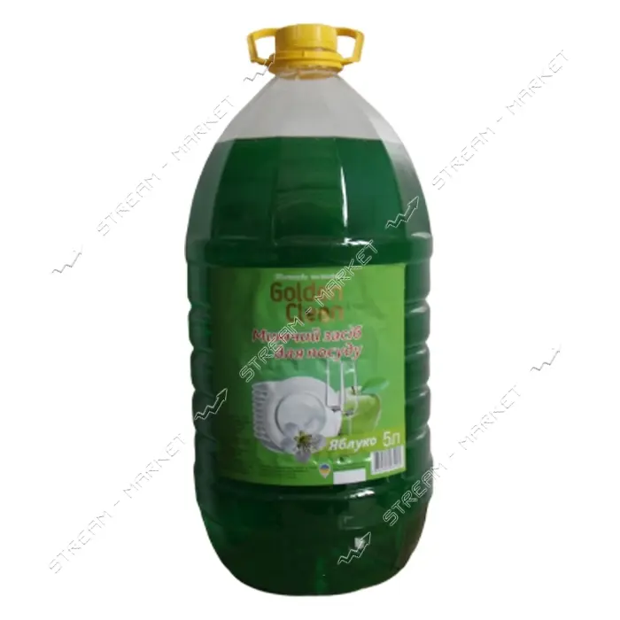 Средство для мытья посуды Golden Clean Яблоко в бутылке ПЭТ 5л