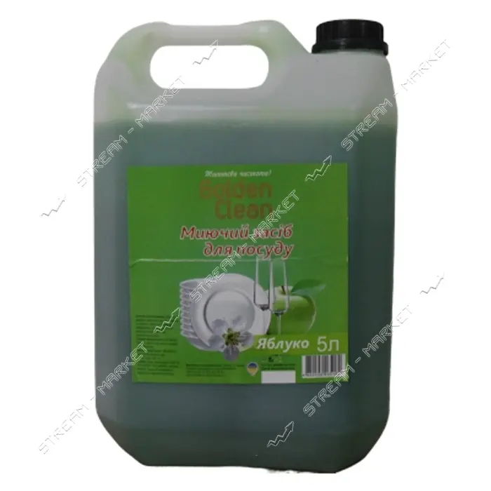 Средство для мытья посуды Golden Clean Яблоко канистра 5л                                           