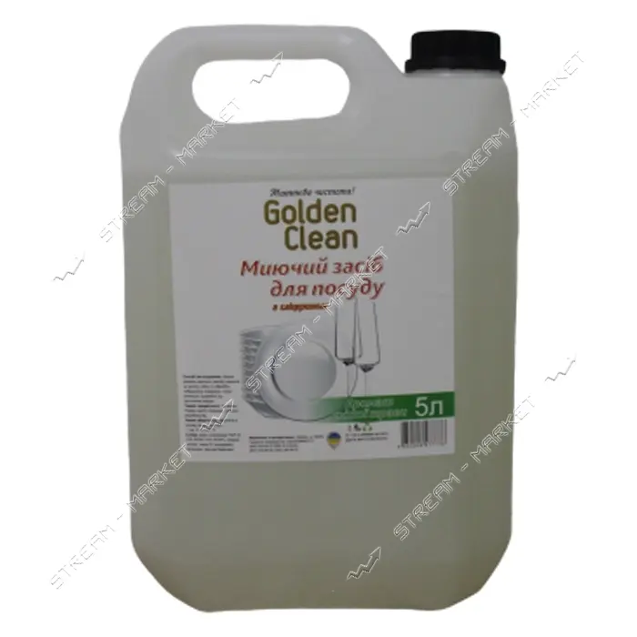 Средство для мытья посуды с глицерином Golden Clean Аромат свежей травы канистра 5л