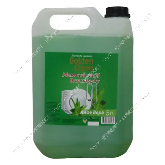 Средство для мытья посуды Golden Clean Алое Вера канистра 5л                                        