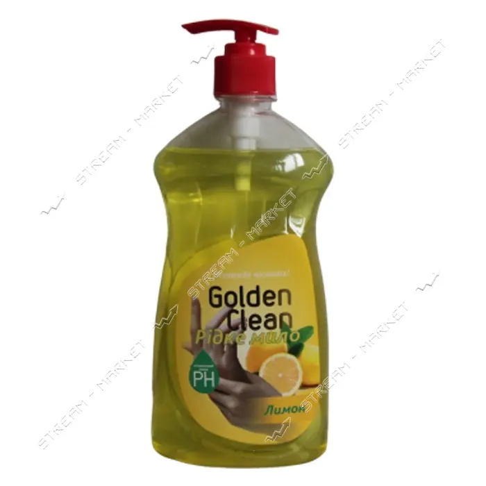 Мыло жидкое Golden Clean Лимон с дозатором 500мл
