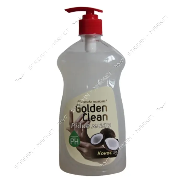 Мыло жидкое Golden Clean Кокос с дозатором 500мл