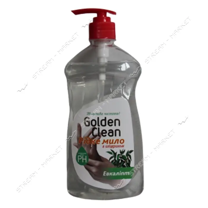 Мыло жидкое с глицерином Golden Clean Эвкалипт с дозатором 500мл