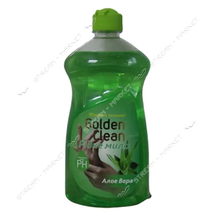Мыло жидкое Golden Clean Алое Вера с запаской 500мл                                                 