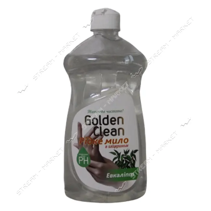 Мыло жидкое с глицерином Golden Clean Эвкалипт с запаской 500мл