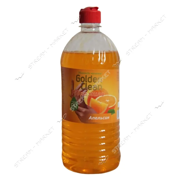 Мыло жидкое Golden Clean Апельсин с запаской 1л                                                     