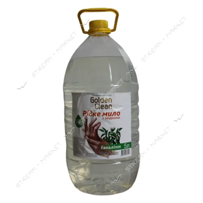 Мыло жидкое с глицерином Golden Clean Эвкалипт в бутылке ПЭТ 5л                                     