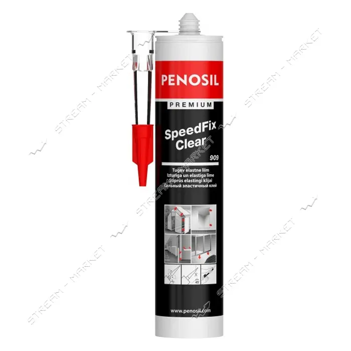 Клей монтажный Penosil Premium SpeedFix Clear 909 290мл прозрачный