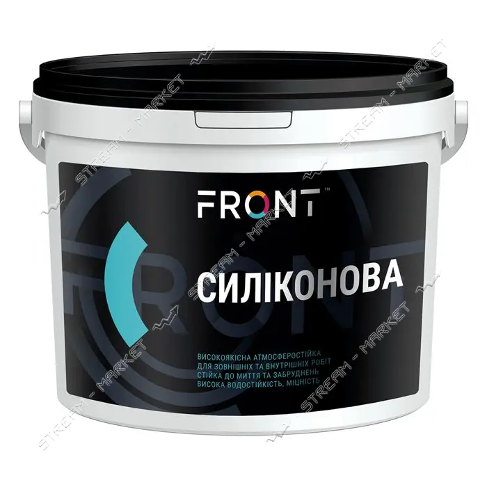 Краска водоэмульсионная Front cиликоновая база C прозрачная 6кг                                     