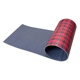 Коврик Izolon Decor Шотландка универсальный рисунок 1800x550x8мм красная клетка