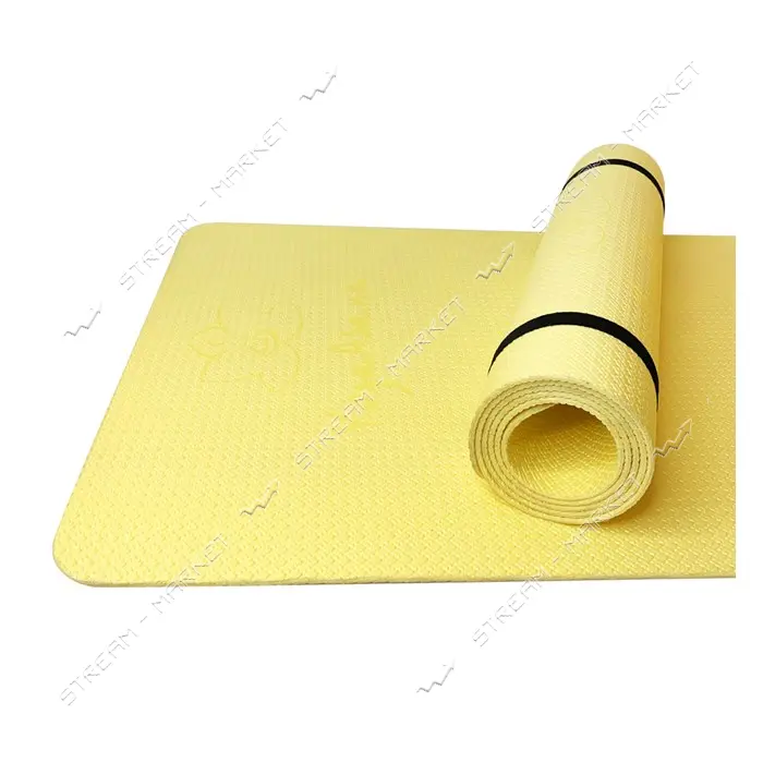 Коврик Izolon Yoga Asana для спорта 1800x600x4мм желтый
