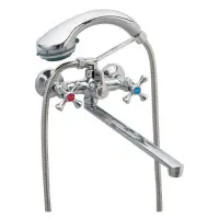 Смеситель для ванны Zerix DML Euro длинный ручка WSL-827 букса 1/2"                                 