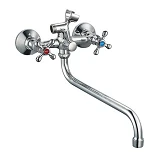 Смеситель для ванны Zerix DMX длинный ручка WSL-605 букса 1/2"