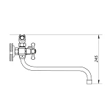 Смеситель для ванной Zerix-DMT WSL-836