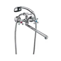 Смеситель для ванны Zerix DFR-B длинный ручка WSL-722 букса 1/2"                                    