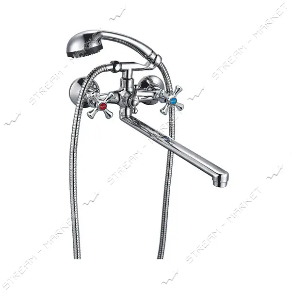 Смеситель для ванны Zerix DFR-B длинный ручка WSL-722 букса 1/2"                                    