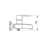 Смеситель для ванны Zerix FAD WKB-135                                                               