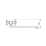Смеситель для кухни настенный Zerix TMK WSL-722