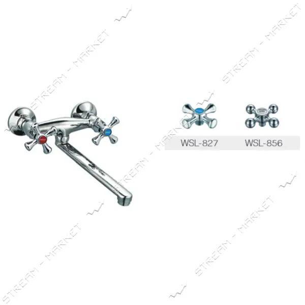 Смеситель для кухни настенный Zerix TMK WSL-827