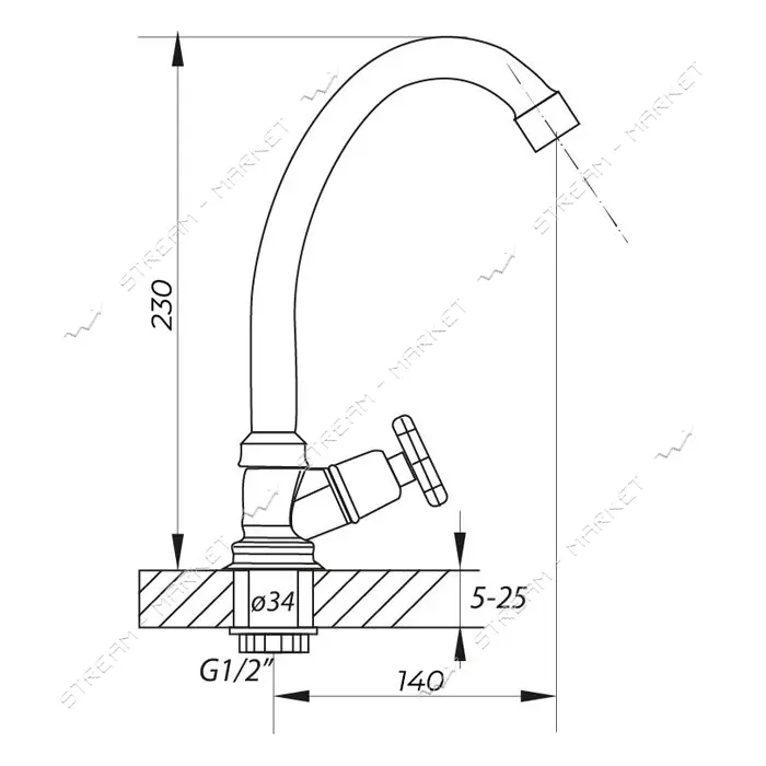 Монокран Zerix JIK1 102-A букса 1/2" 4шт                                                            