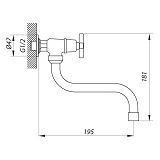 Монокран Zerix JIK13 букса 1/2" 2шт                                                                 