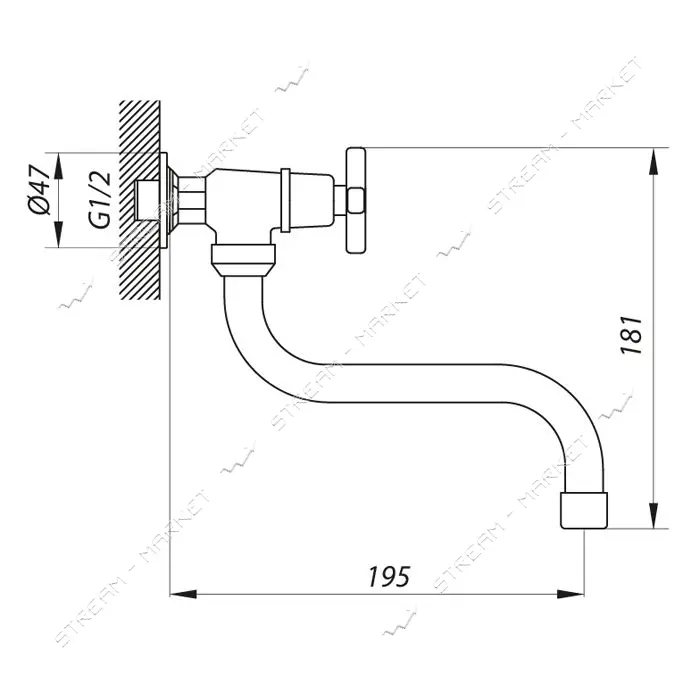 Монокран Zerix JIK13 букса 1/2" 2шт                                                                 