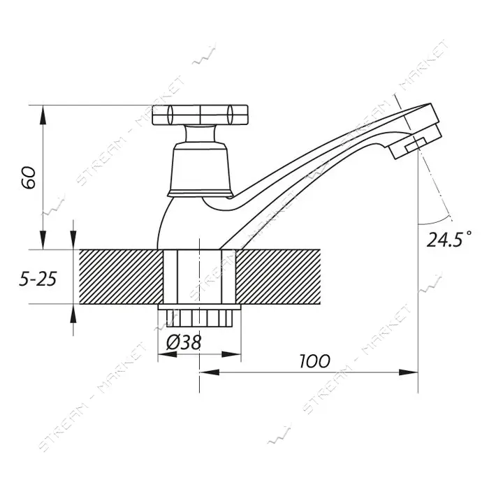Монокран Zerix JIK15 102-A букса 1/2" 4шт                                                           