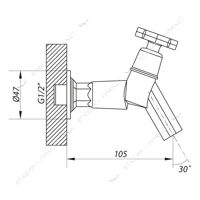 Монокран Zerix JIK22 102-A букса 1/2" 4шт
