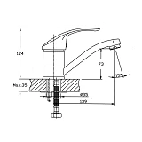 Смеситель для кухни Haiba Mars Color Coffe 004-15                                                   