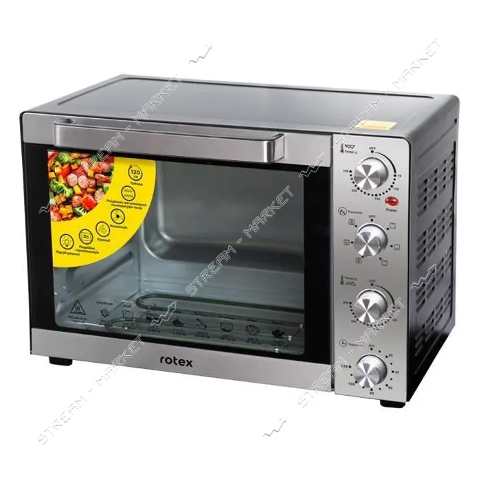 Электродуховка Rotex ROT652-CB 2400Вт 60л таймер гриль конвекция подсветка