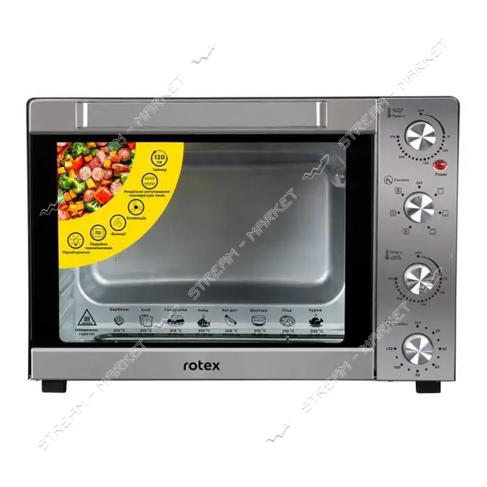 Электродуховка Rotex ROT652-CB 2400Вт 60л таймер гриль конвекция подсветка