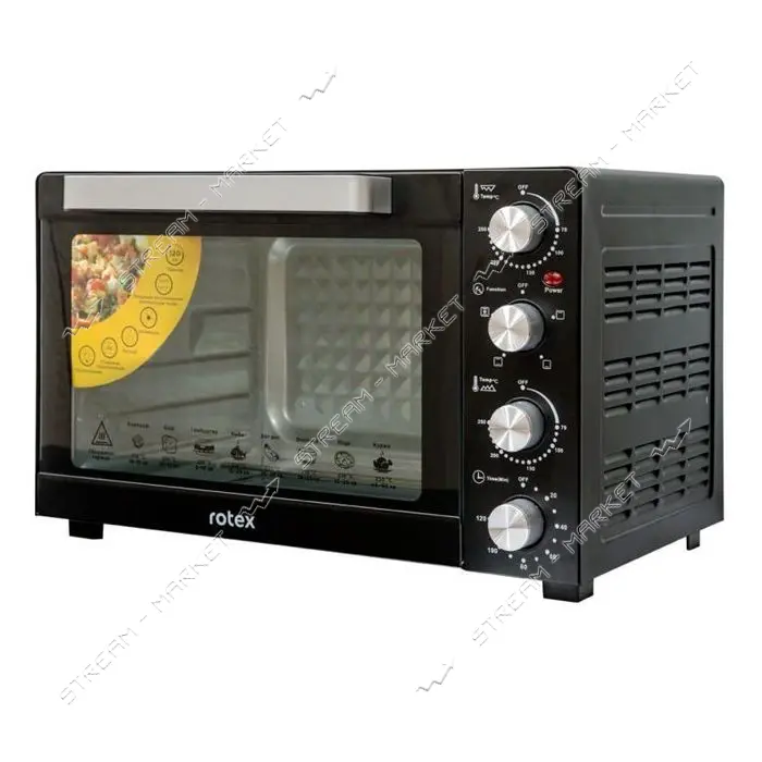 Электродуховка Rotex ROT450-B 2000Вт 45л таймер конвекция подсветка                                 
