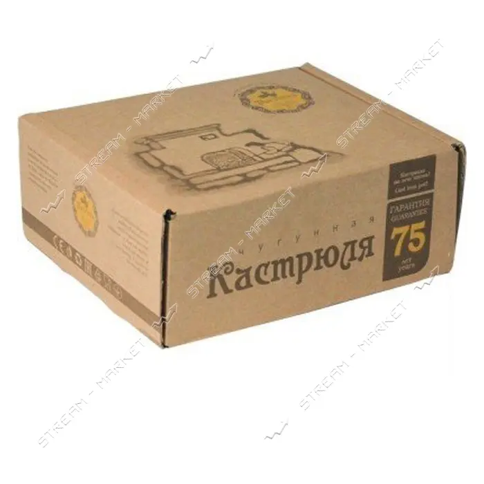 Кастрюля Наша Майстерня T403С3 5л d24см h13.5см чугун с литыми ручками крышка