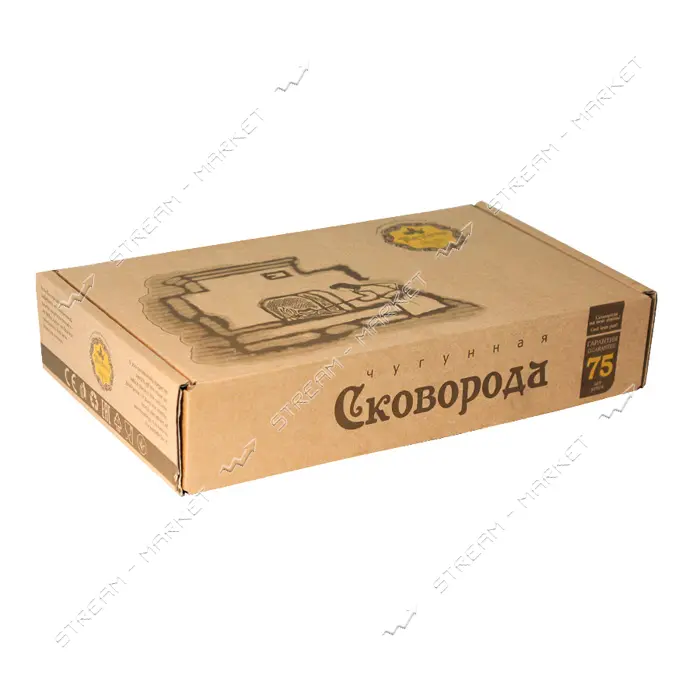 Сковорода Наша Майстерня Т306С3 с деревянной ручкой и стеклянной крышкой                            