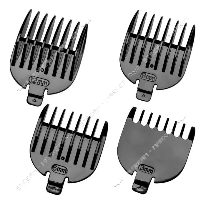 Машинка для стрижки Rotex RHC165-S 2Вт 4 насадки сталь