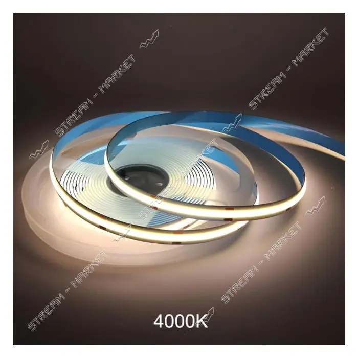 Светодиодная лента COB Motoko 320Led/m 24v 9W/m IP20 белый нейтральный                              