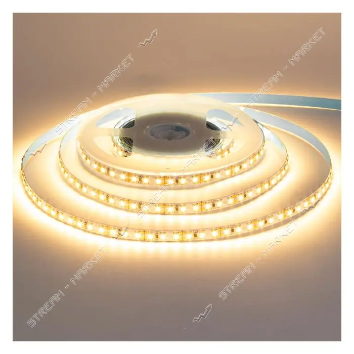Светодиодная лента AVT-840WW2835-12V smd2835 168Led/m 12v 12W/m IP20 2700-3500К белый теплый