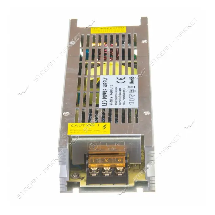 Блок питания для светодиодной ленты негерметичный 12В 20А 240W 240x71x48 LONG