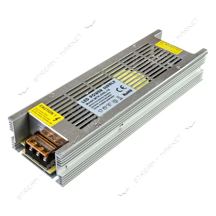 Блок питания для светодиодной ленты негерметичный 12В 20А 240W 240x71x48 LONG