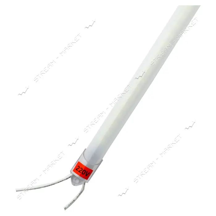 Светодиодная линейка LED Strip 12W 4000-4500K 220V IP44 MTK2-5730W 1.0м пластик матовый             