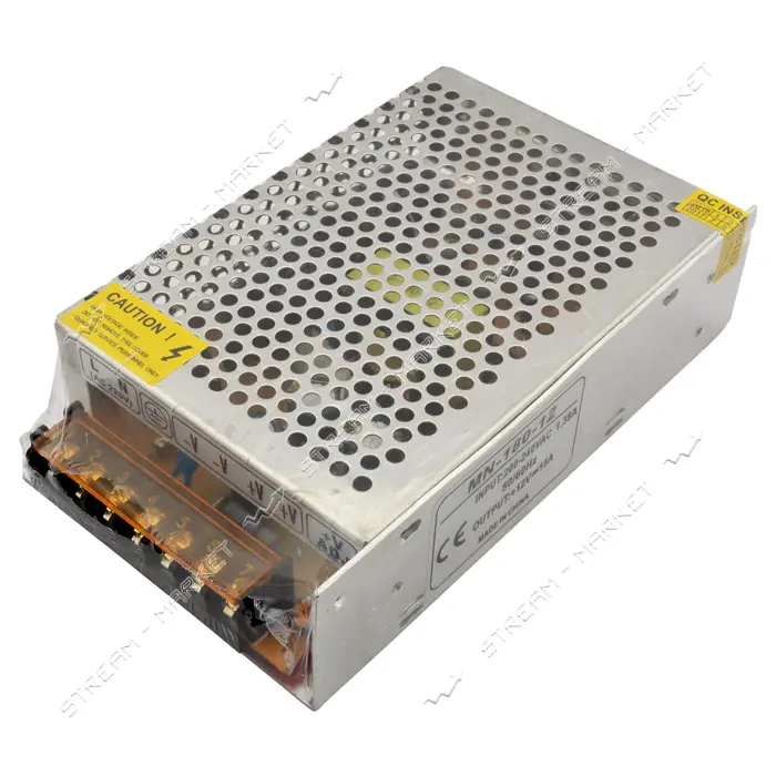 Блок питания перфор негермет 15А 12V 180W 163х98х42                                                 
