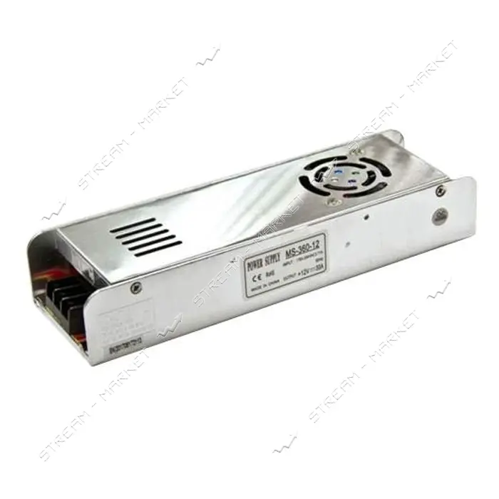 Блок питания негермет 30А 12V 360W 220*68*41