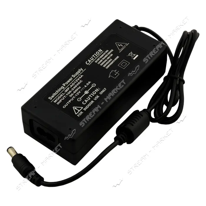 Блок питания 4А 12V 48W 85х50х30 пласт корп со штекером                                             