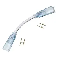 Коннектор двухсторонний для LED ленты 10/6 5мм плюс провод 2pin 220V                                