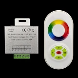 Контроллер для светодиодной ленты RGB 18A сенсорный радио пульт белый